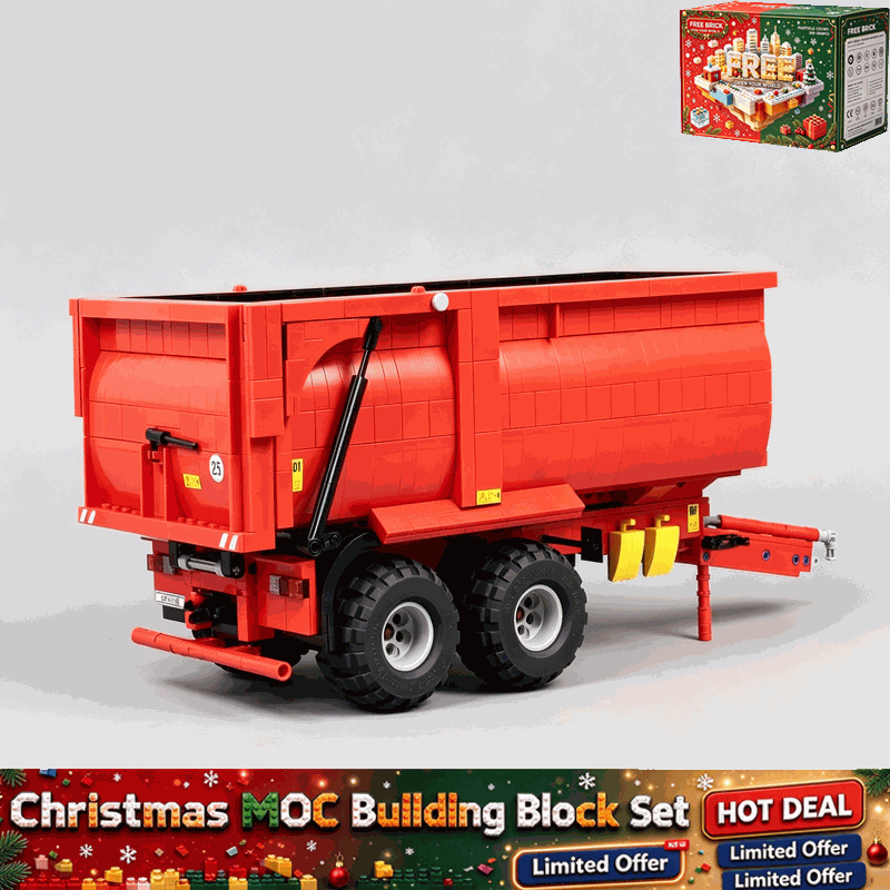 Agriculture Farming Education - 1349PCS Farm Tipper Trailer Building Blocks