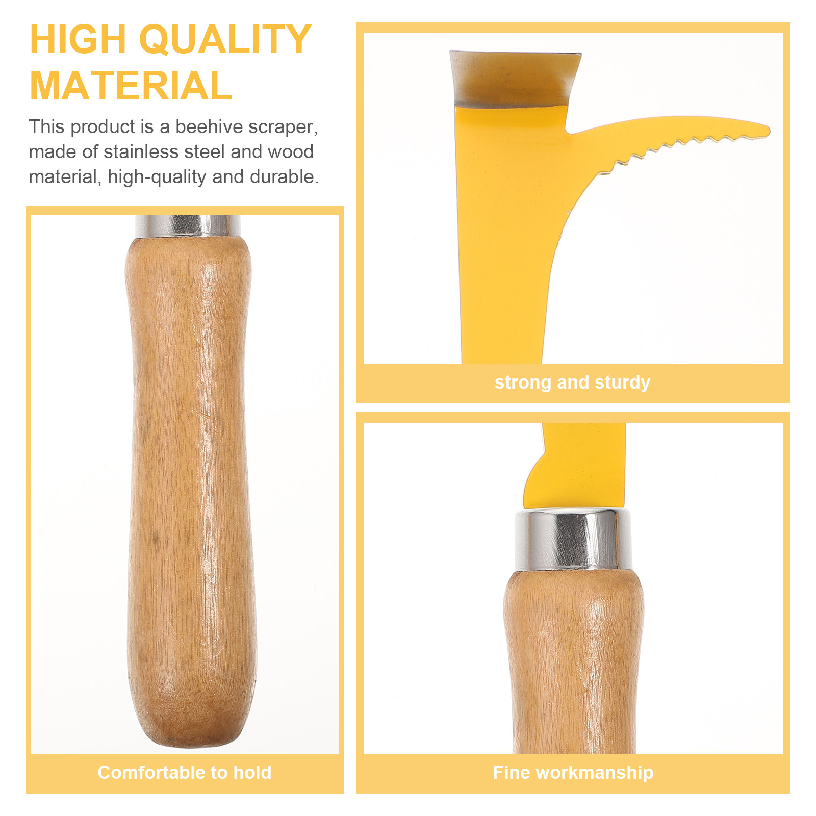 Beehive Scraper Tool 2pcs Wood - Beehive Frame Wax recension och pris